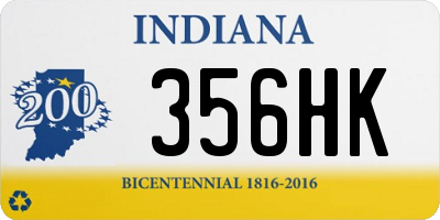 IN license plate 356HK