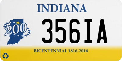 IN license plate 356IA