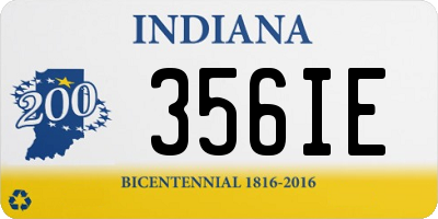 IN license plate 356IE