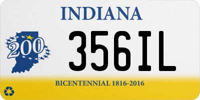 IN license plate 356IL