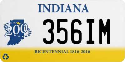 IN license plate 356IM