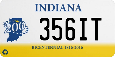 IN license plate 356IT