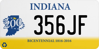 IN license plate 356JF