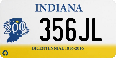 IN license plate 356JL