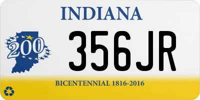IN license plate 356JR