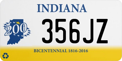 IN license plate 356JZ