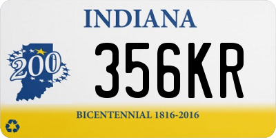 IN license plate 356KR