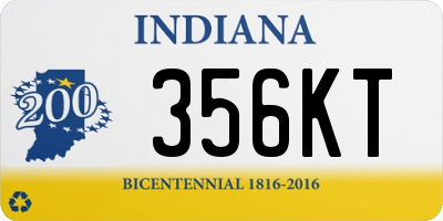 IN license plate 356KT