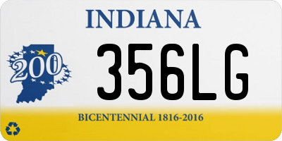 IN license plate 356LG