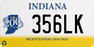 IN license plate 356LK