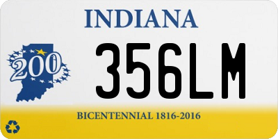 IN license plate 356LM