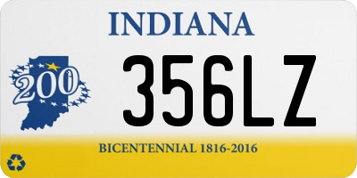 IN license plate 356LZ