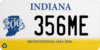 IN license plate 356ME