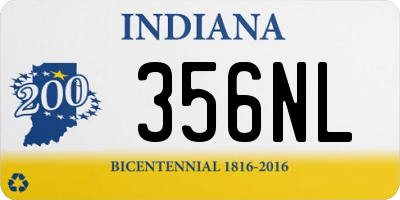 IN license plate 356NL