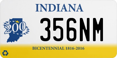 IN license plate 356NM