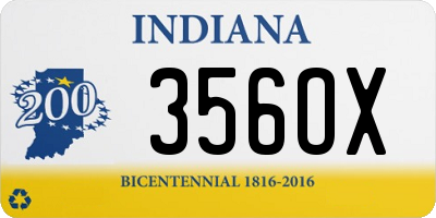 IN license plate 356OX