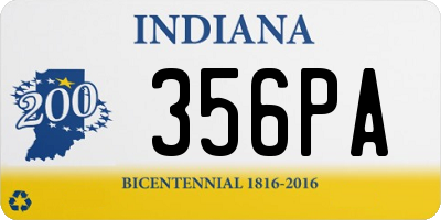 IN license plate 356PA