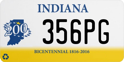 IN license plate 356PG