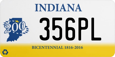 IN license plate 356PL