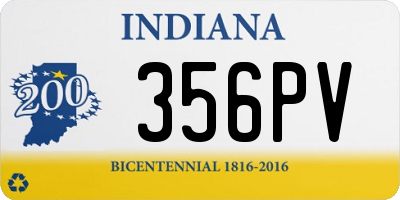 IN license plate 356PV