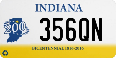 IN license plate 356QN