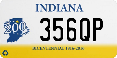 IN license plate 356QP