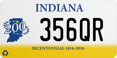 IN license plate 356QR