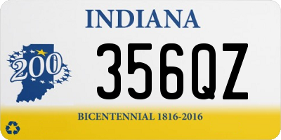 IN license plate 356QZ