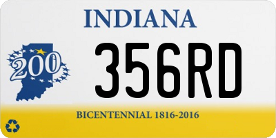 IN license plate 356RD