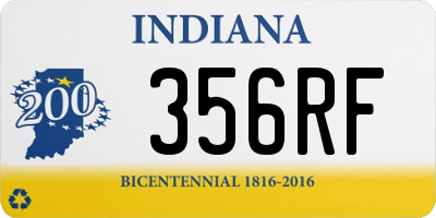 IN license plate 356RF