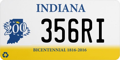 IN license plate 356RI
