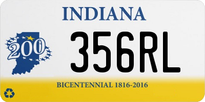 IN license plate 356RL