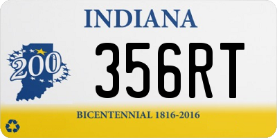 IN license plate 356RT