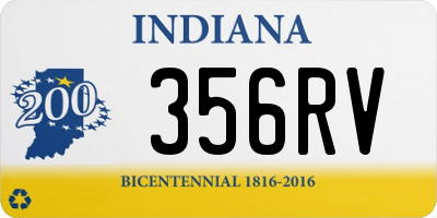IN license plate 356RV