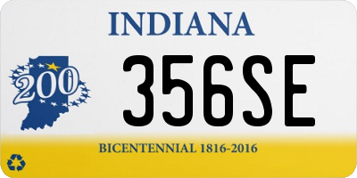 IN license plate 356SE