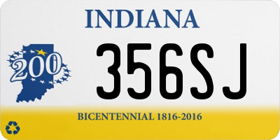 IN license plate 356SJ