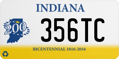 IN license plate 356TC