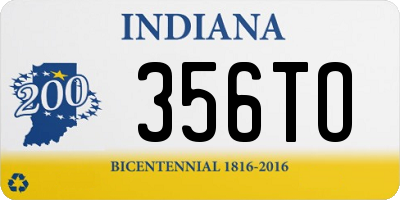 IN license plate 356TO