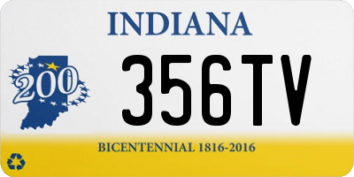 IN license plate 356TV