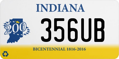 IN license plate 356UB