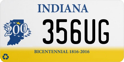 IN license plate 356UG