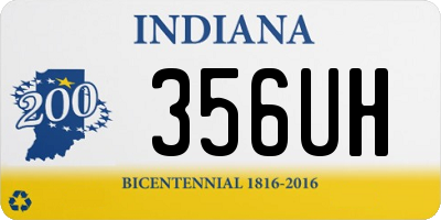 IN license plate 356UH