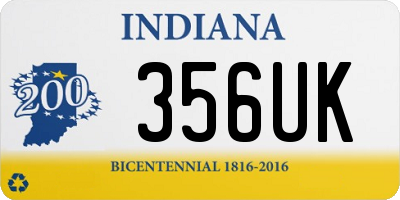 IN license plate 356UK