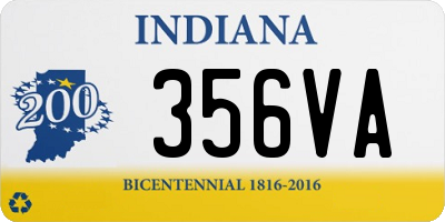 IN license plate 356VA