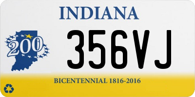 IN license plate 356VJ