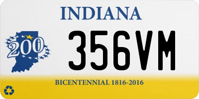 IN license plate 356VM