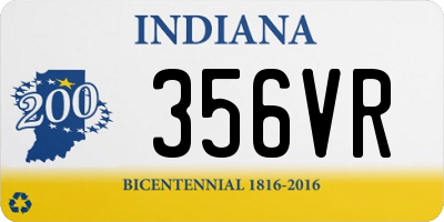 IN license plate 356VR