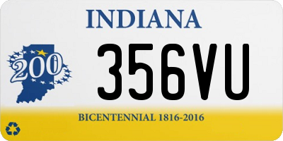 IN license plate 356VU