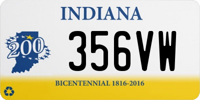 IN license plate 356VW