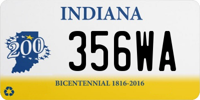 IN license plate 356WA